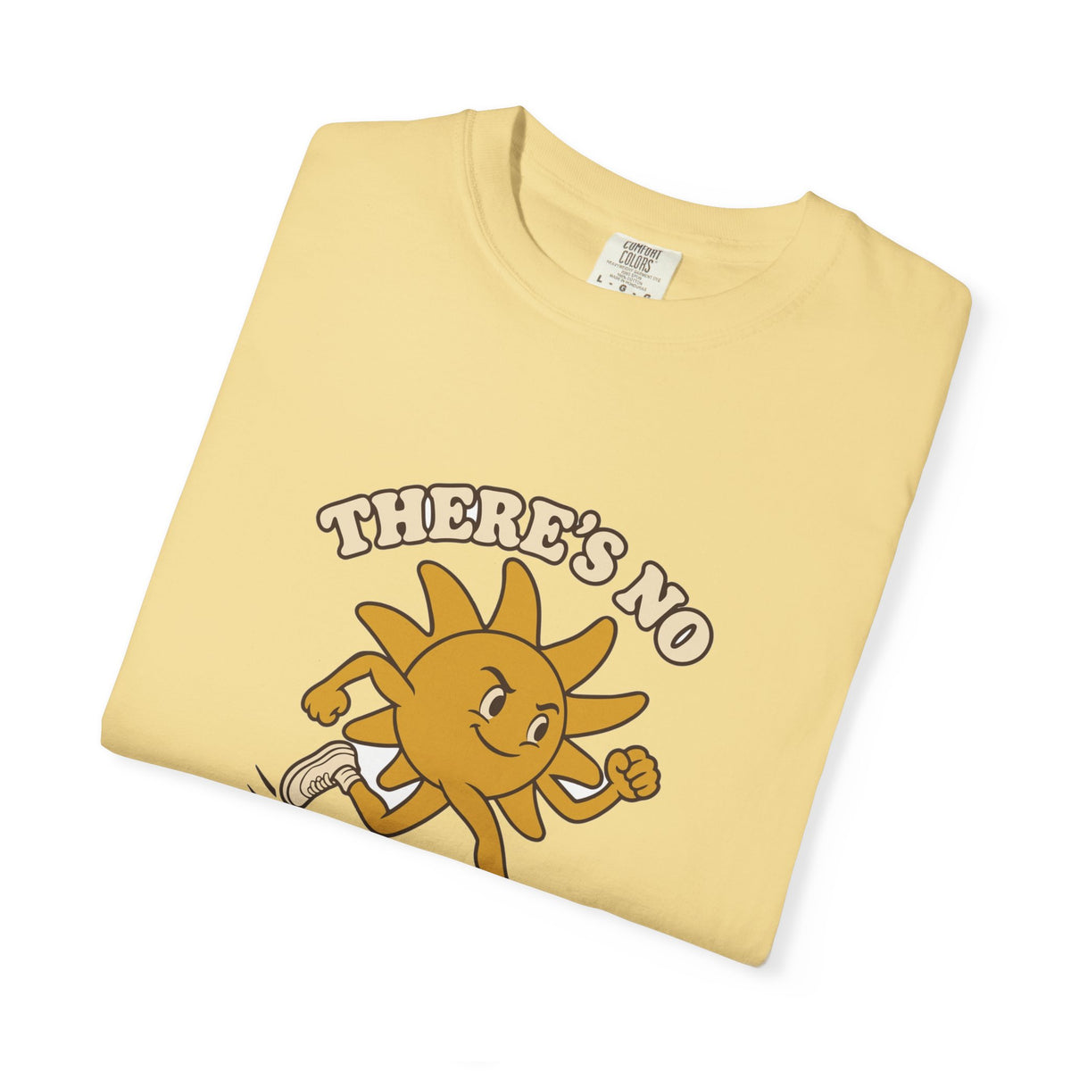 T-shirt course à pied rétro « Soleil Mascotte »