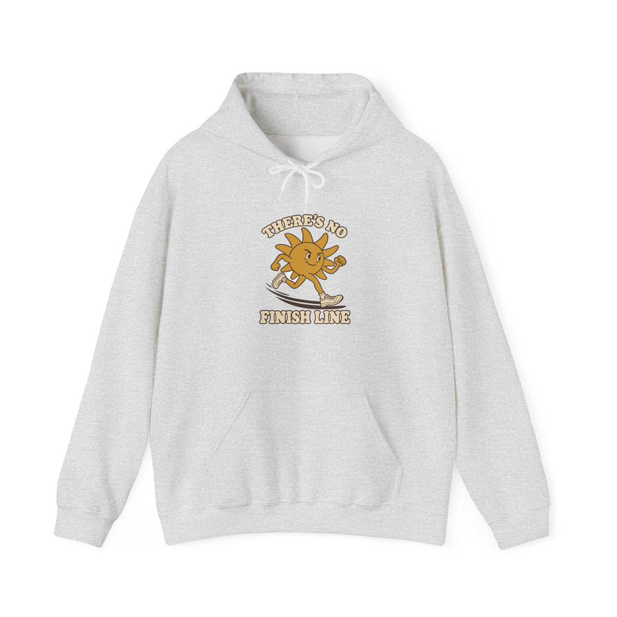 Hoodie course à pied rétro « Soleil Mascotte »