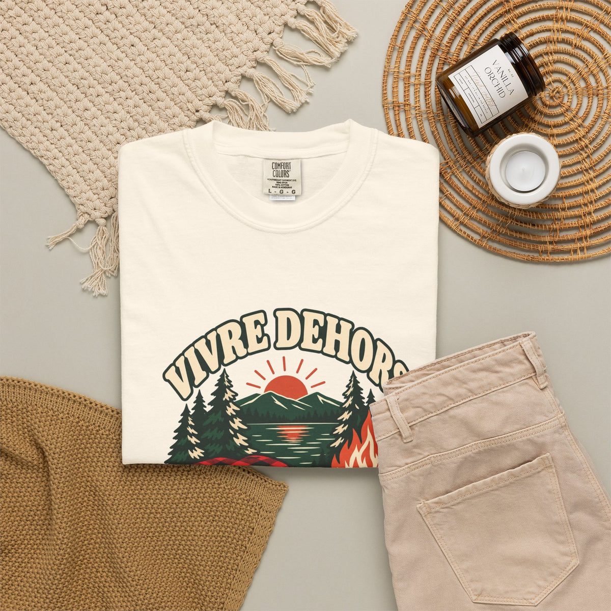 T-shirt plein air canadien « Vivre Dehors »