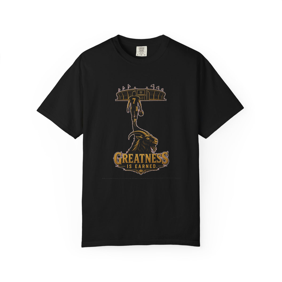 T-shirt soccer motivation « Greatness Is Earned »