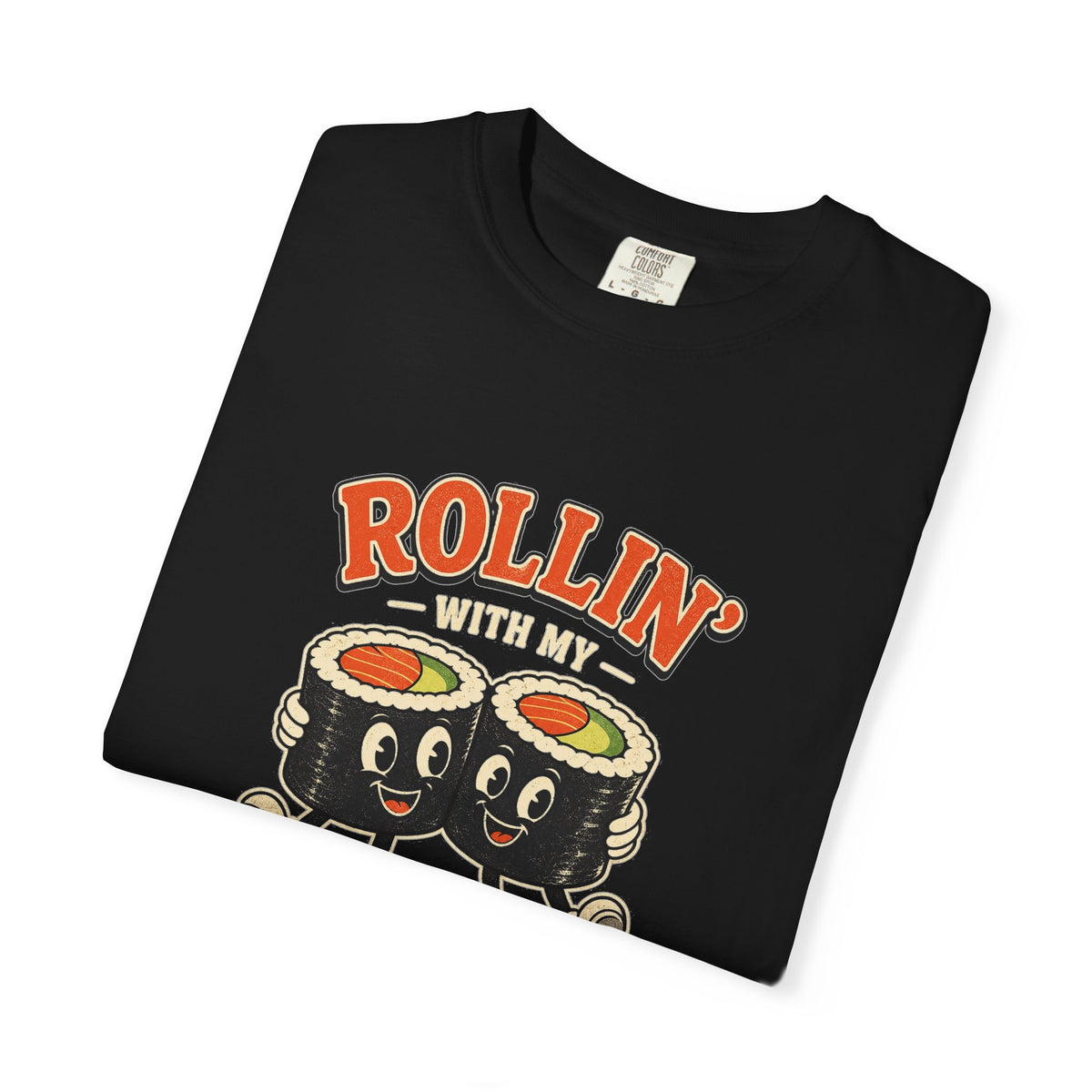 T-shirt rétro humour « Rollin' With My Homie »