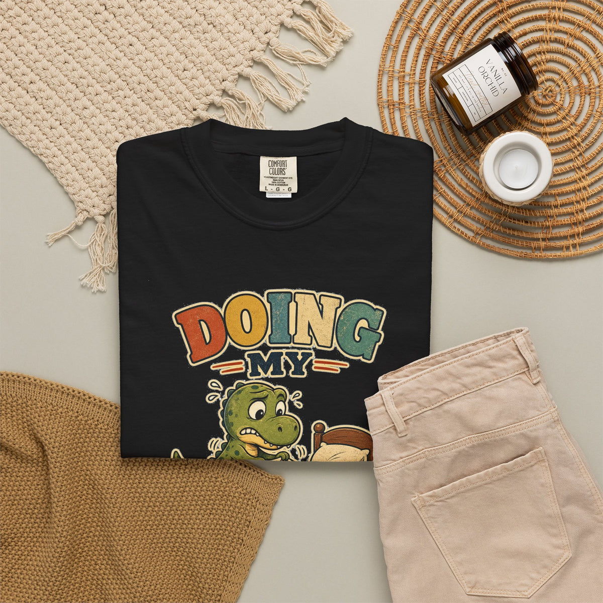 T-shirt rétro humour « Doing My Best »