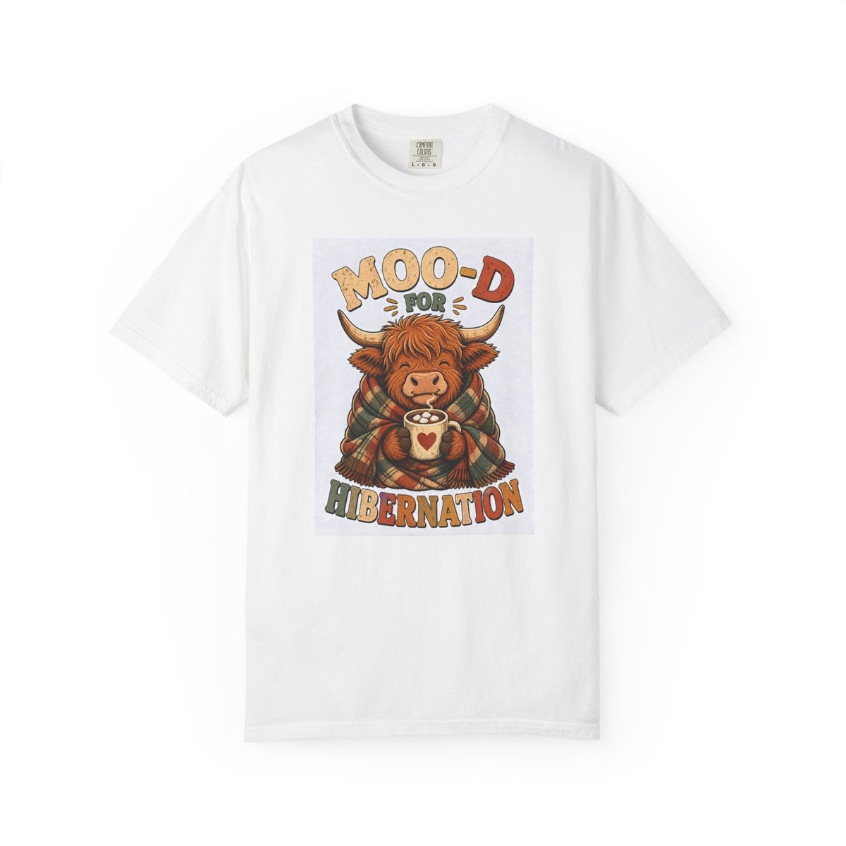 T-shirt rétro « Moo-d for Hibernation »
