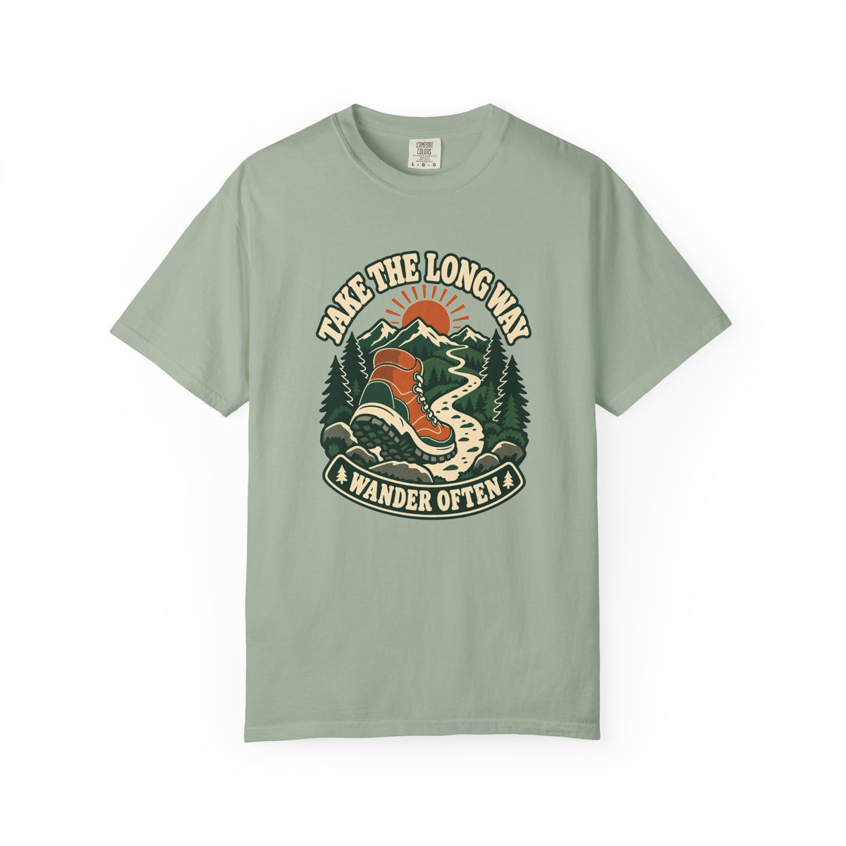 T-shirt plein air canadien « Take the Long Way »