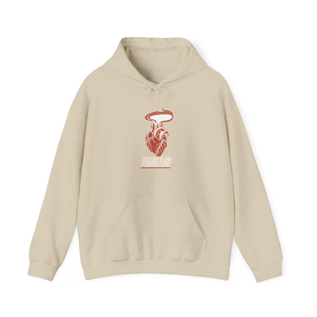 Hoodie course à pied rétro « Cœur de Piste »