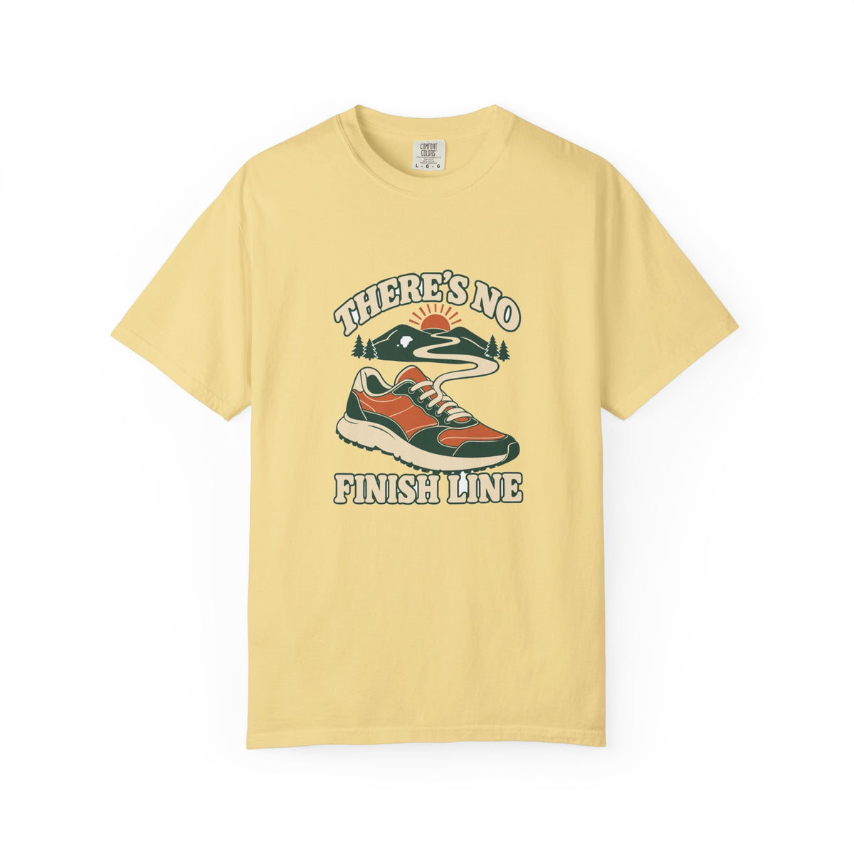 T-shirt course à pied rétro « Chaussure à Lacet »