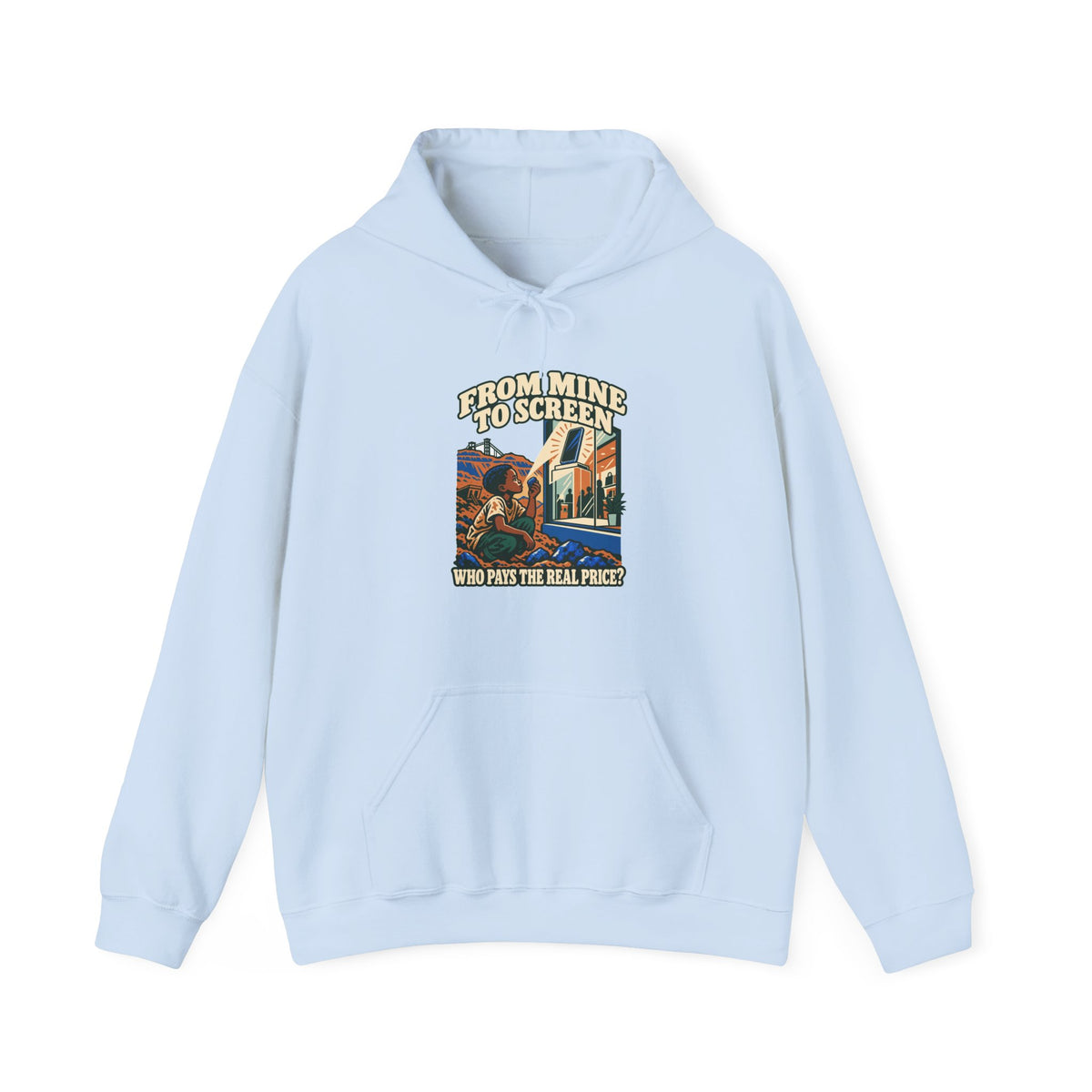 Hoodie message social « From Mine to Screen »