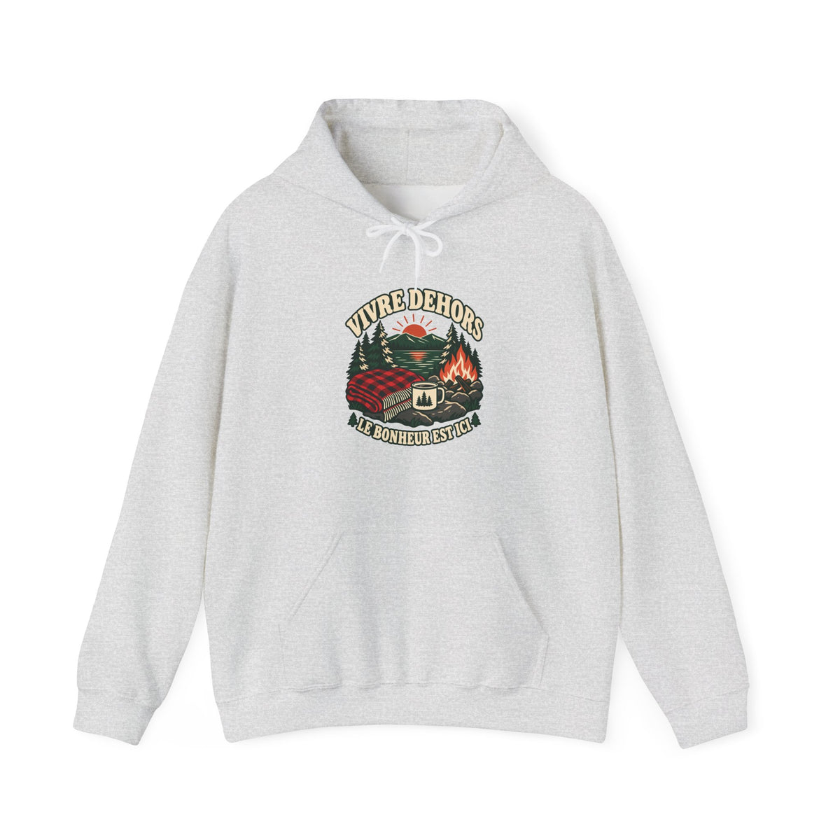 Hoodie plein air canadien « Vivre Dehors »