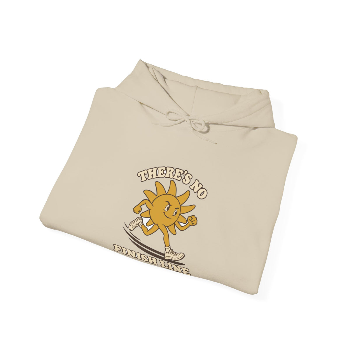Hoodie course à pied rétro « Soleil Mascotte »