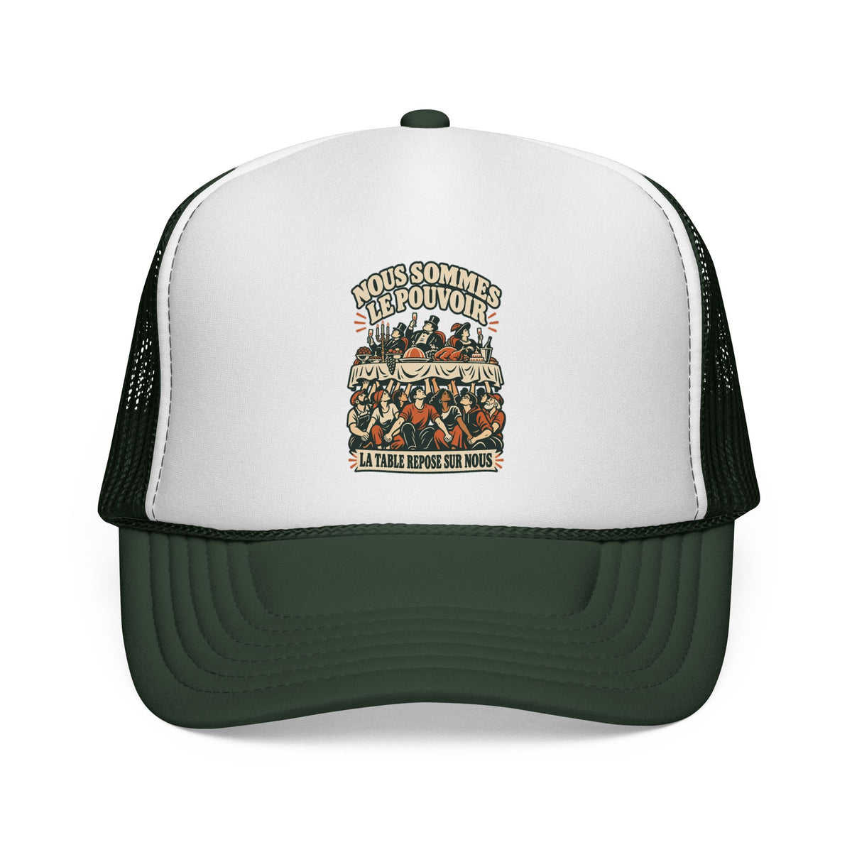Casquette trucker message social « Nous sommes le pouvoir »