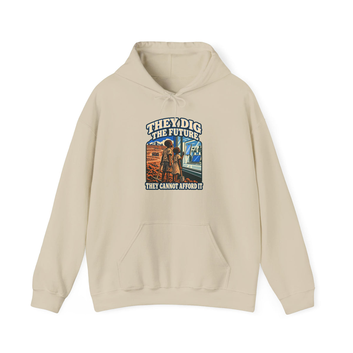 Hoodie message social « They Dig the Future »