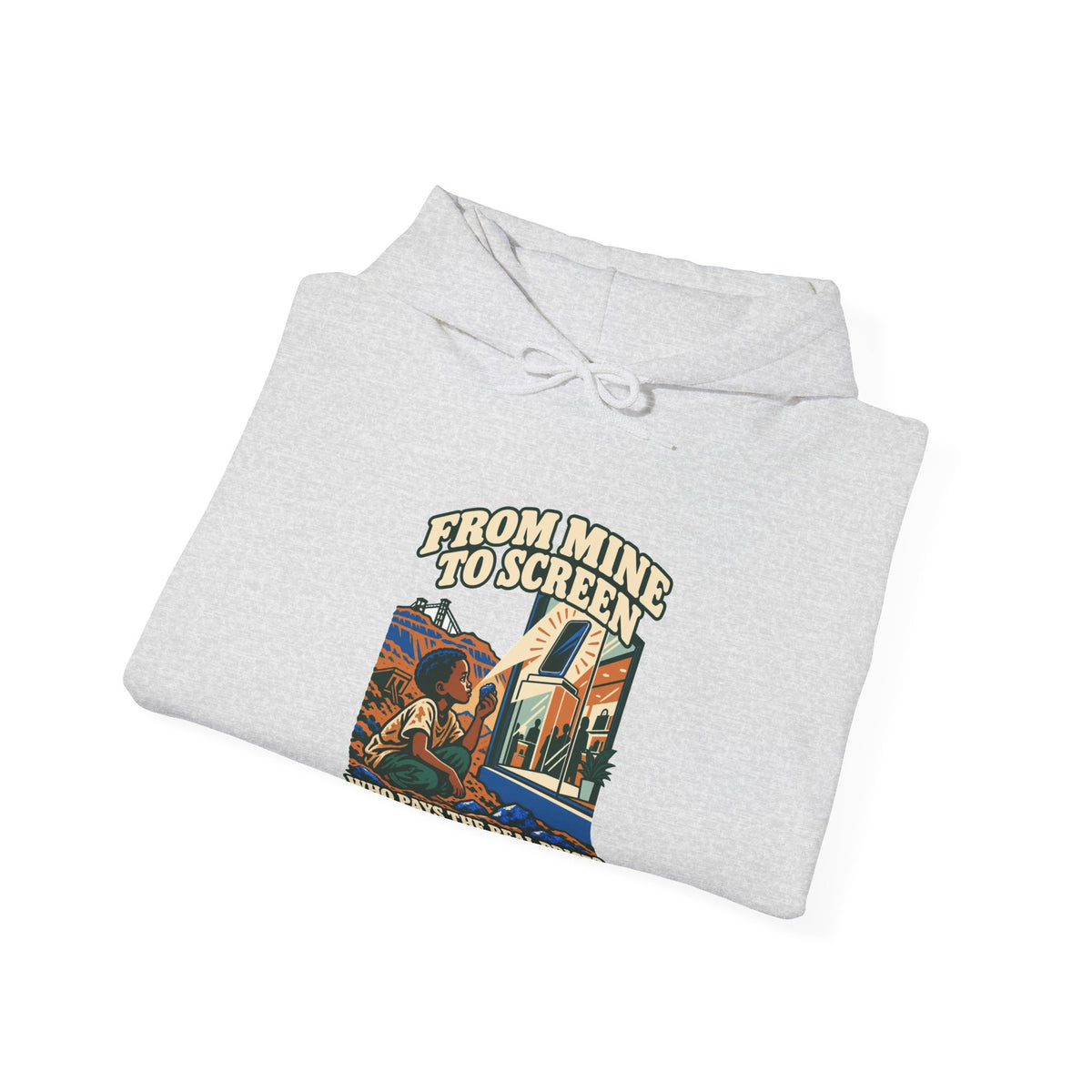 Hoodie message social « From Mine to Screen »