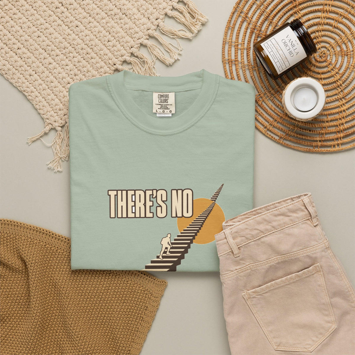 T-shirt course à pied rétro « Escalier »