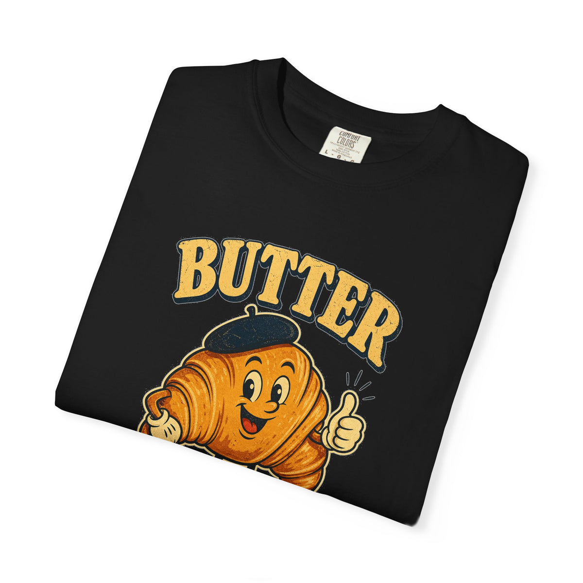 T-shirt rétro humour beurre « Butter Believe It »