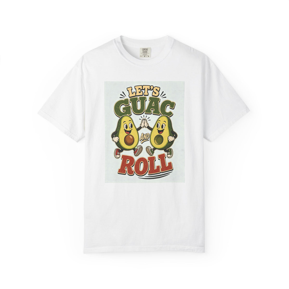 T-shirt rétro « Let's Guac and Roll »