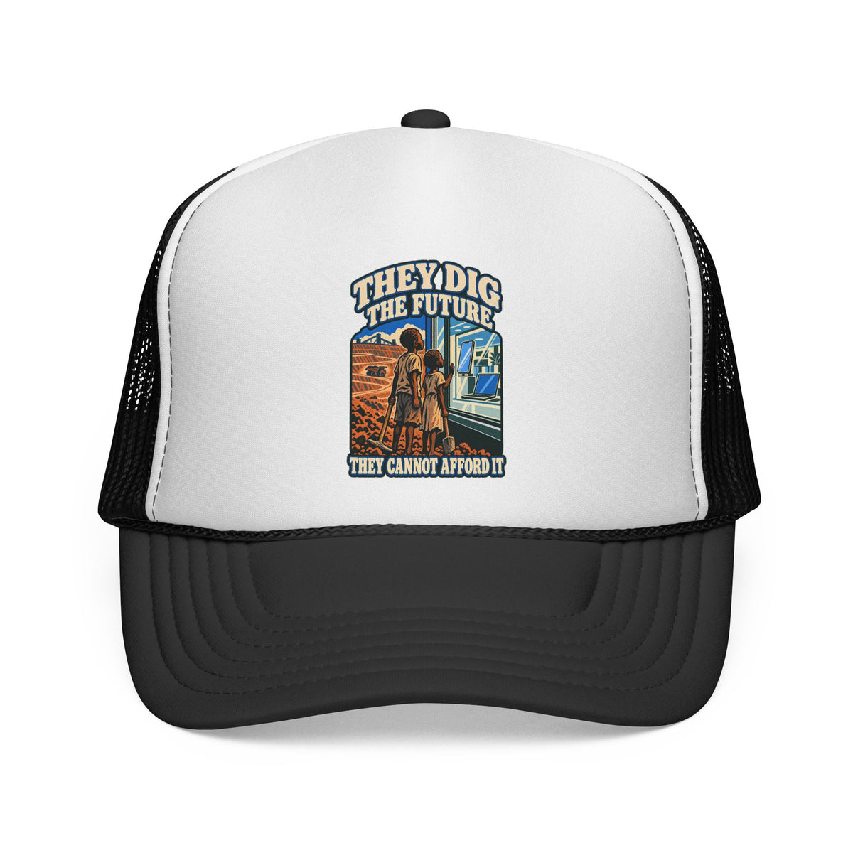 Casquette trucker « They Dig the Future »