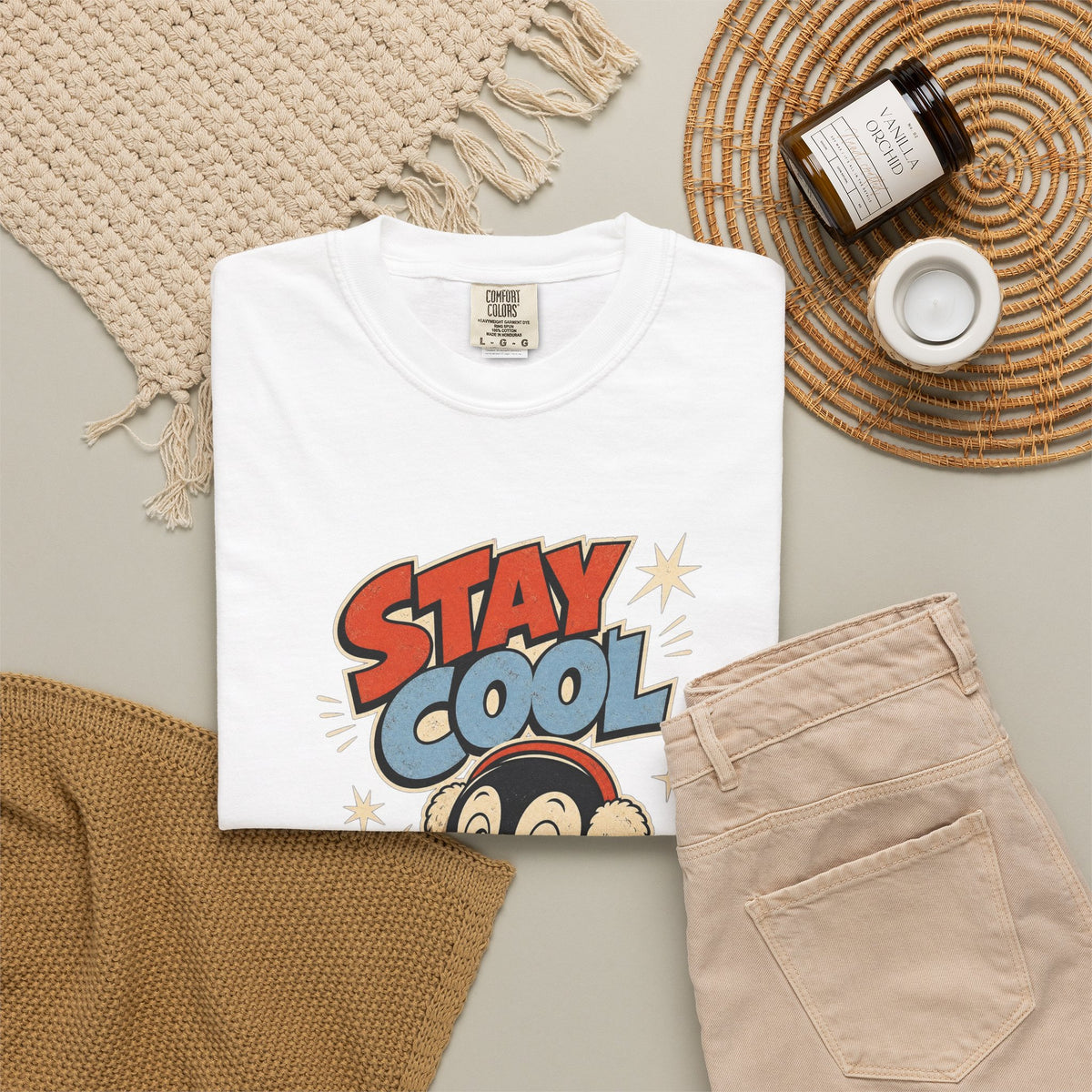 T-shirt rétro humour « Stay Cool »