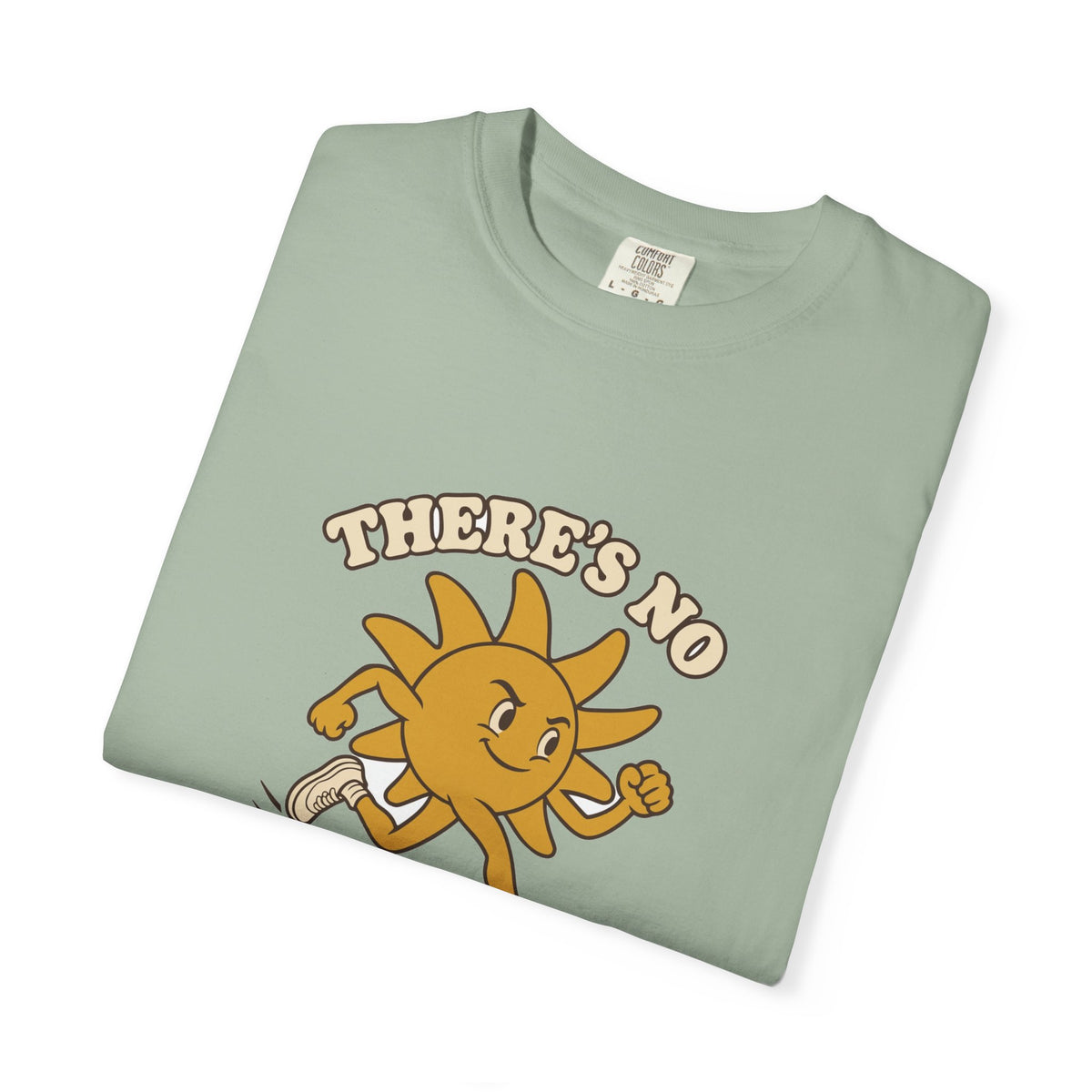 T-shirt course à pied rétro « Soleil Mascotte »