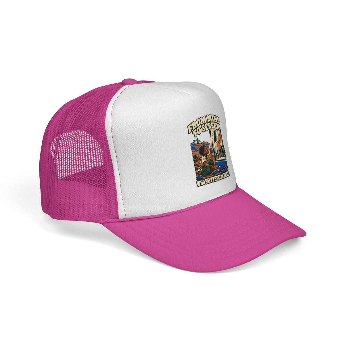 Casquette trucker message social « From Mine to Screen »