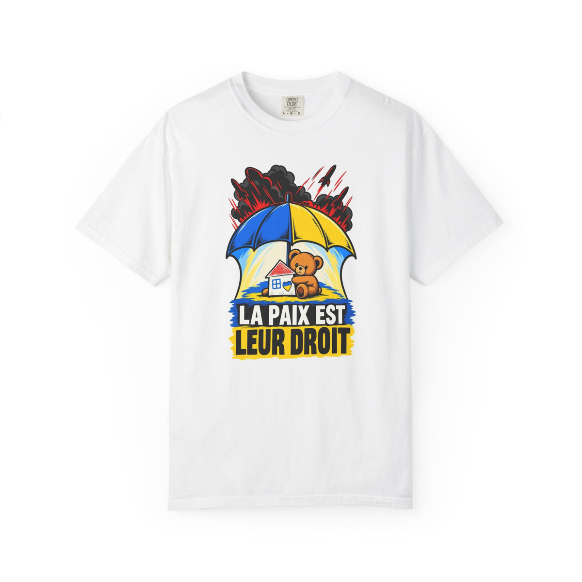 T-shirt unisexe « La paix est leur droit »