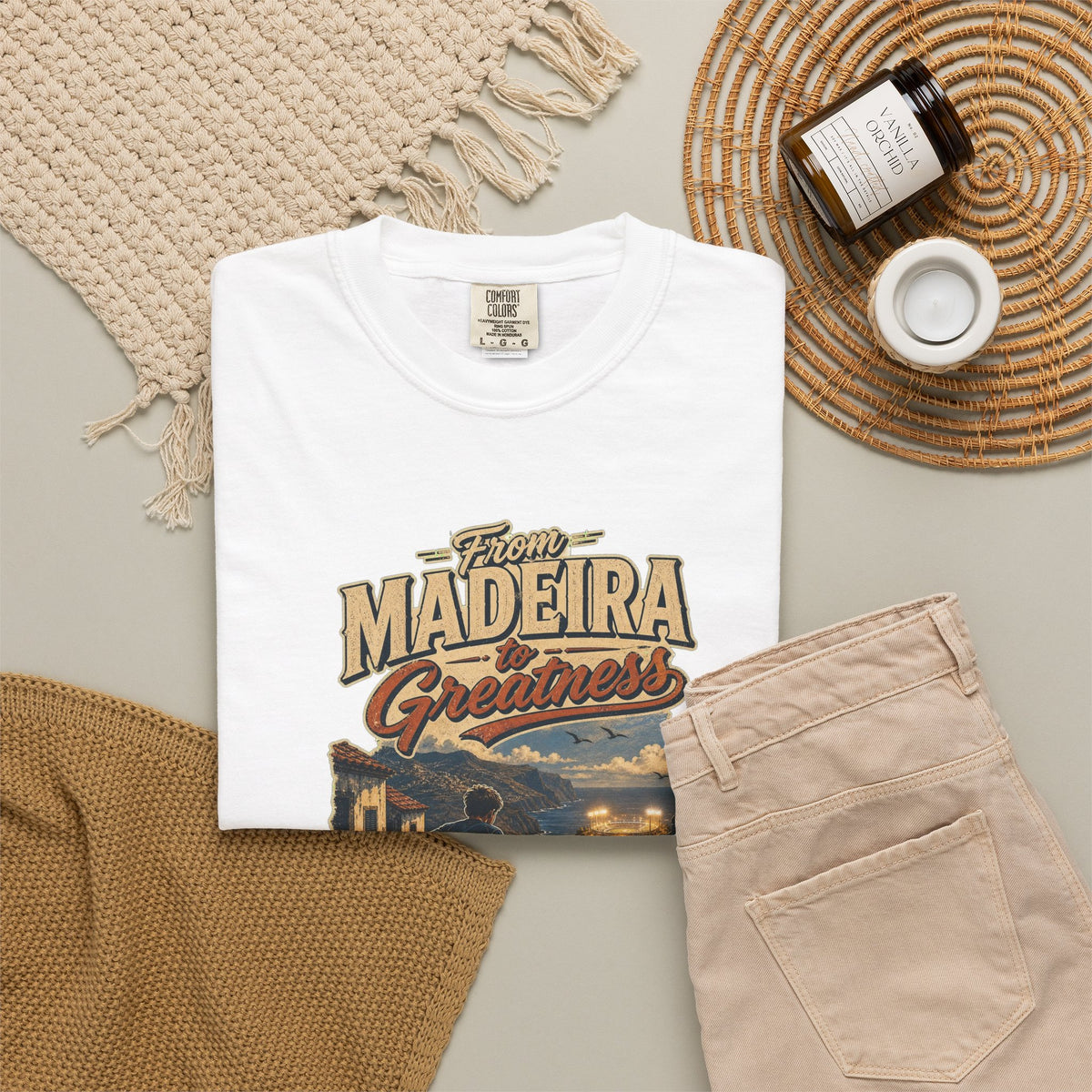 T-shirt soccer motivation « From Madeira to Greatness »