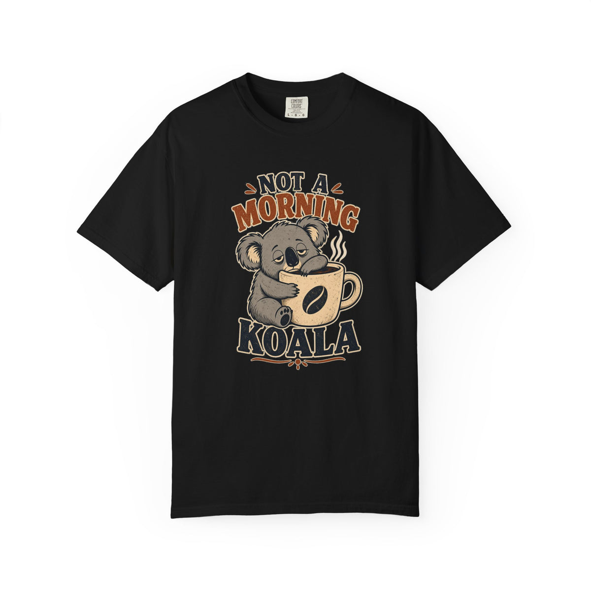 T-shirt rétro humour koala « Not a Morning Koala »