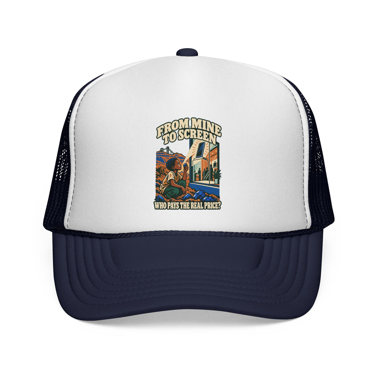Casquette trucker message social « From Mine to Screen »