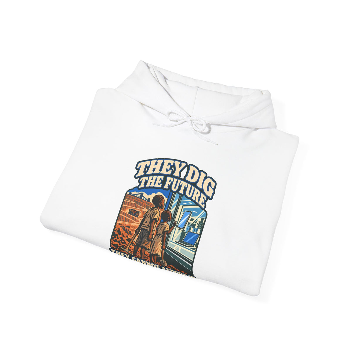 Hoodie message social « They Dig the Future »