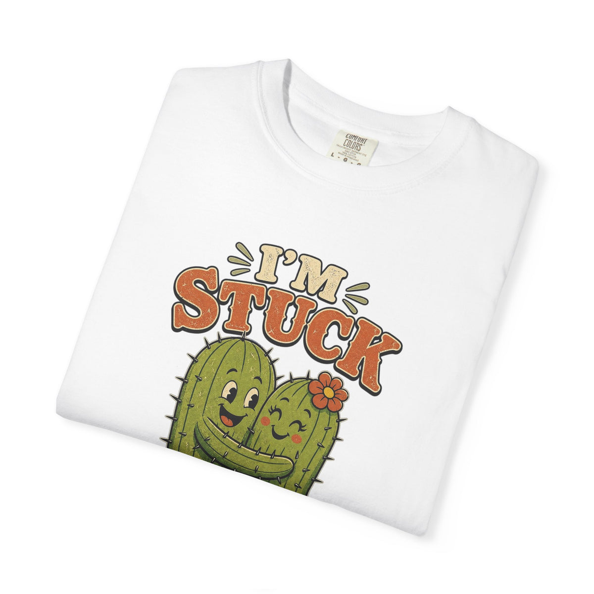 T-shirt rétro humour « I'm Stuck on You »