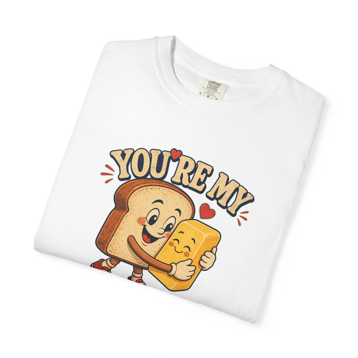 T-shirt rétro humour beurre « You're My Butter Half »