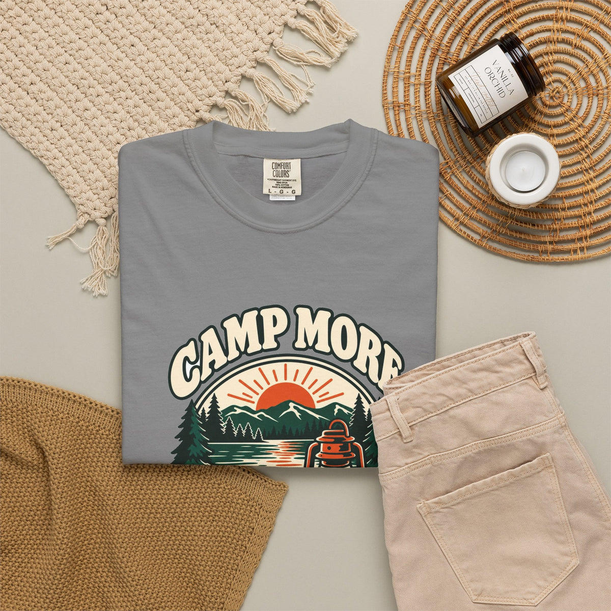 T-shirt plein air canadien « Camp More »
