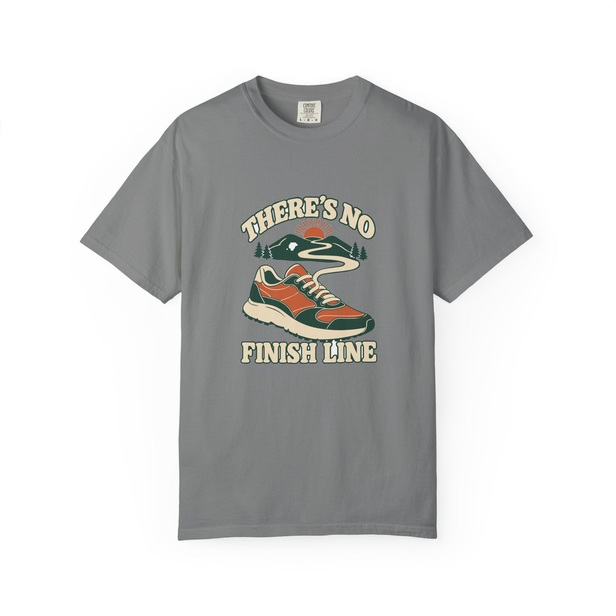 T-shirt course à pied rétro « Chaussure à Lacet »