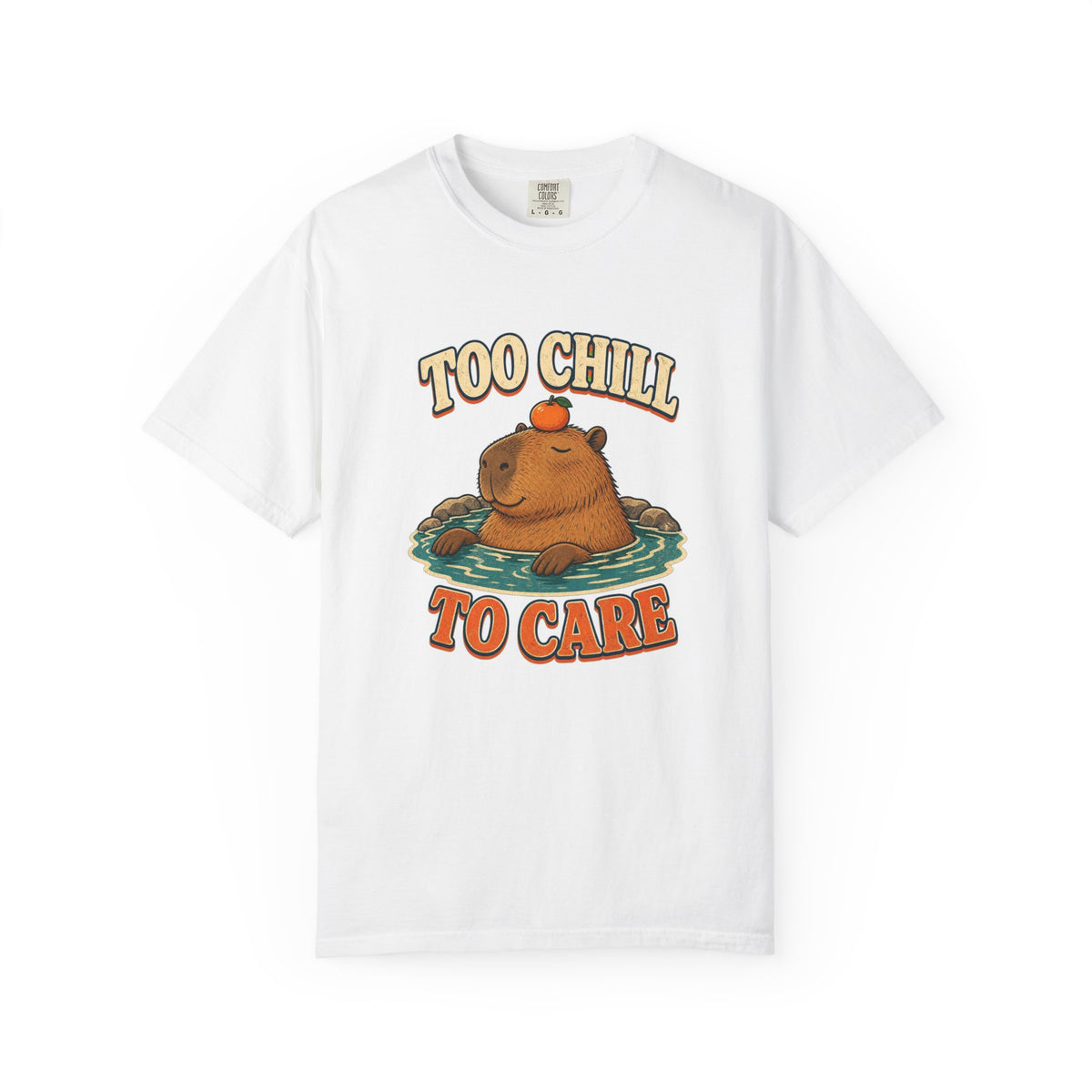 T-shirt rétro « Too Chill to Care »
