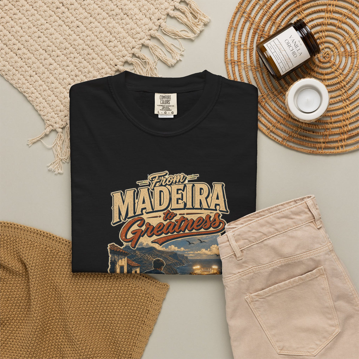 T-shirt soccer motivation « From Madeira to Greatness »