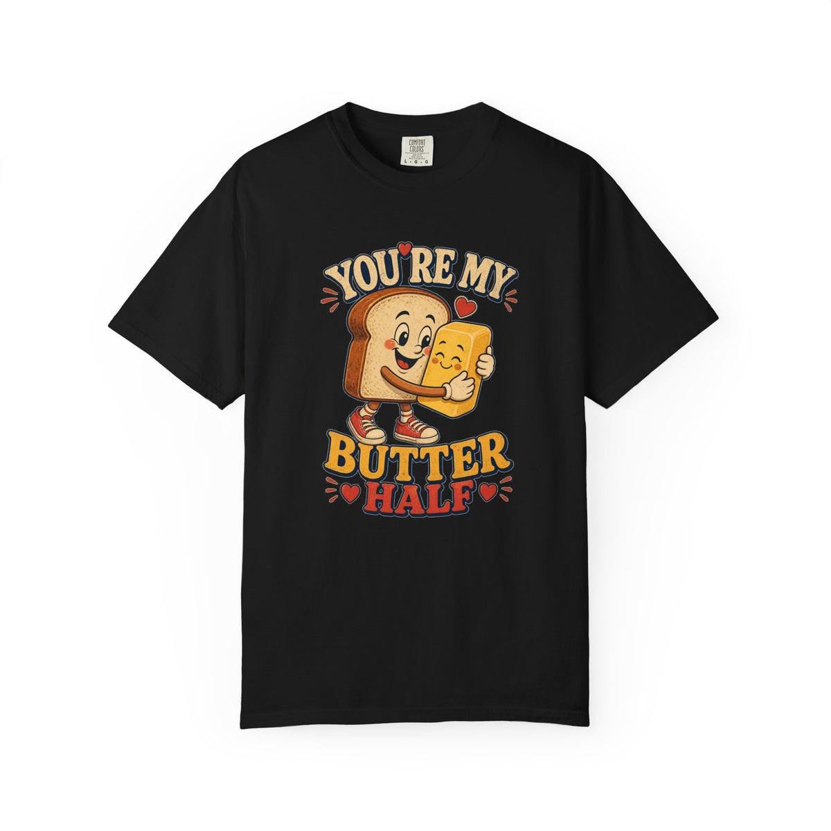 T-shirt rétro humour beurre « You're My Butter Half »