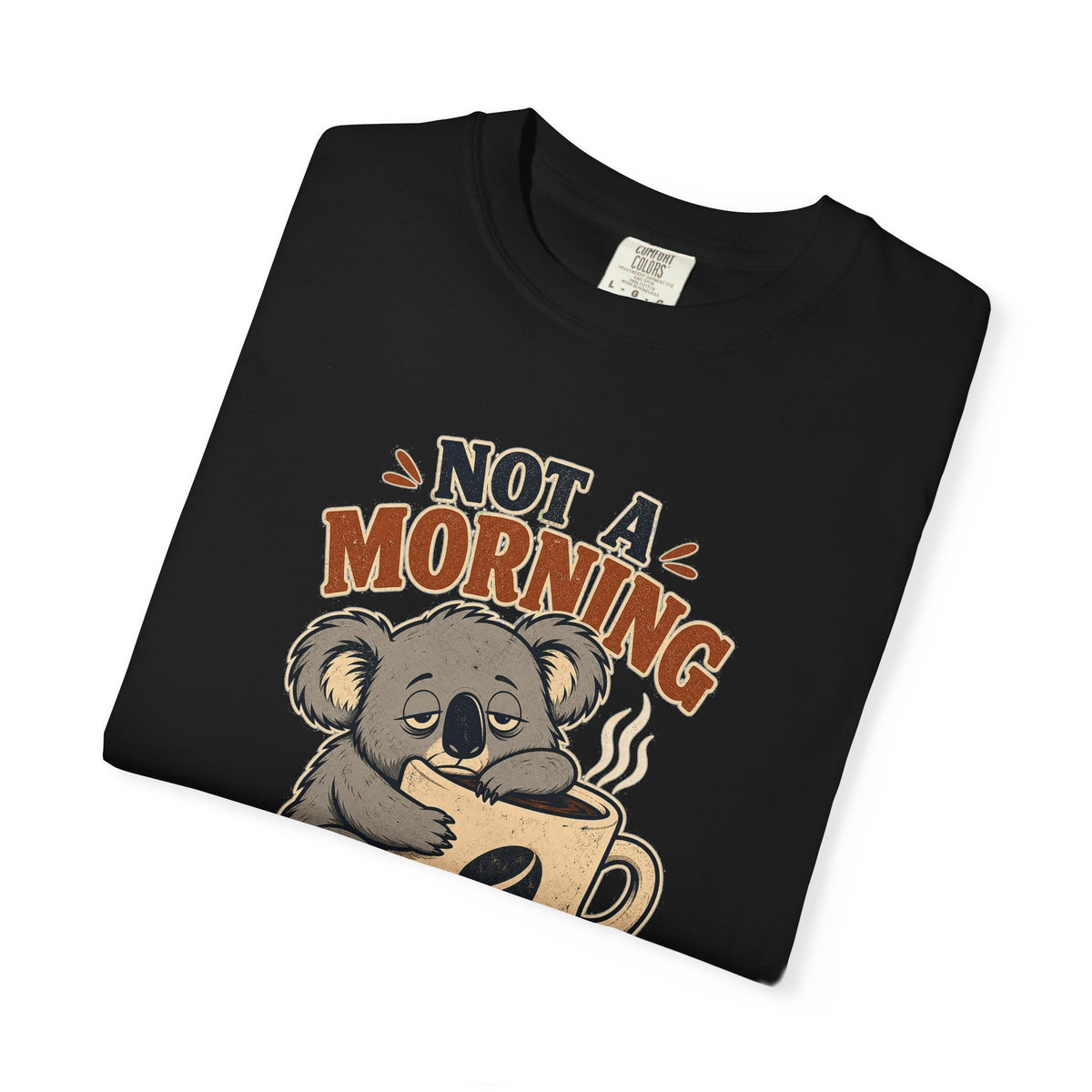 T-shirt rétro humour koala « Not a Morning Koala »