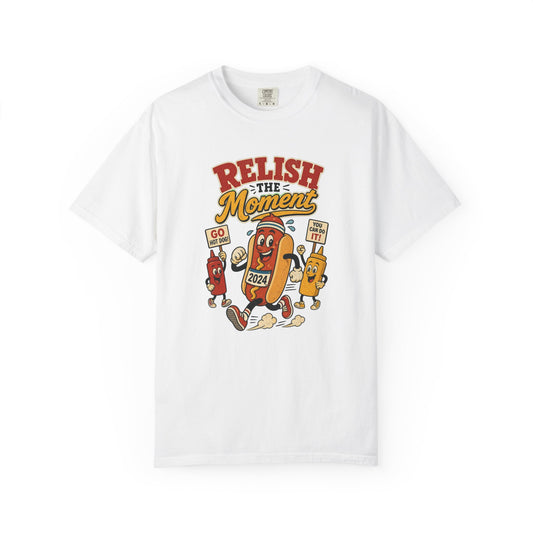 T-shirt rétro « Relish the Moment »