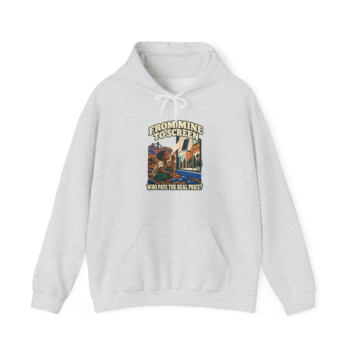 Hoodie message social « From Mine to Screen »