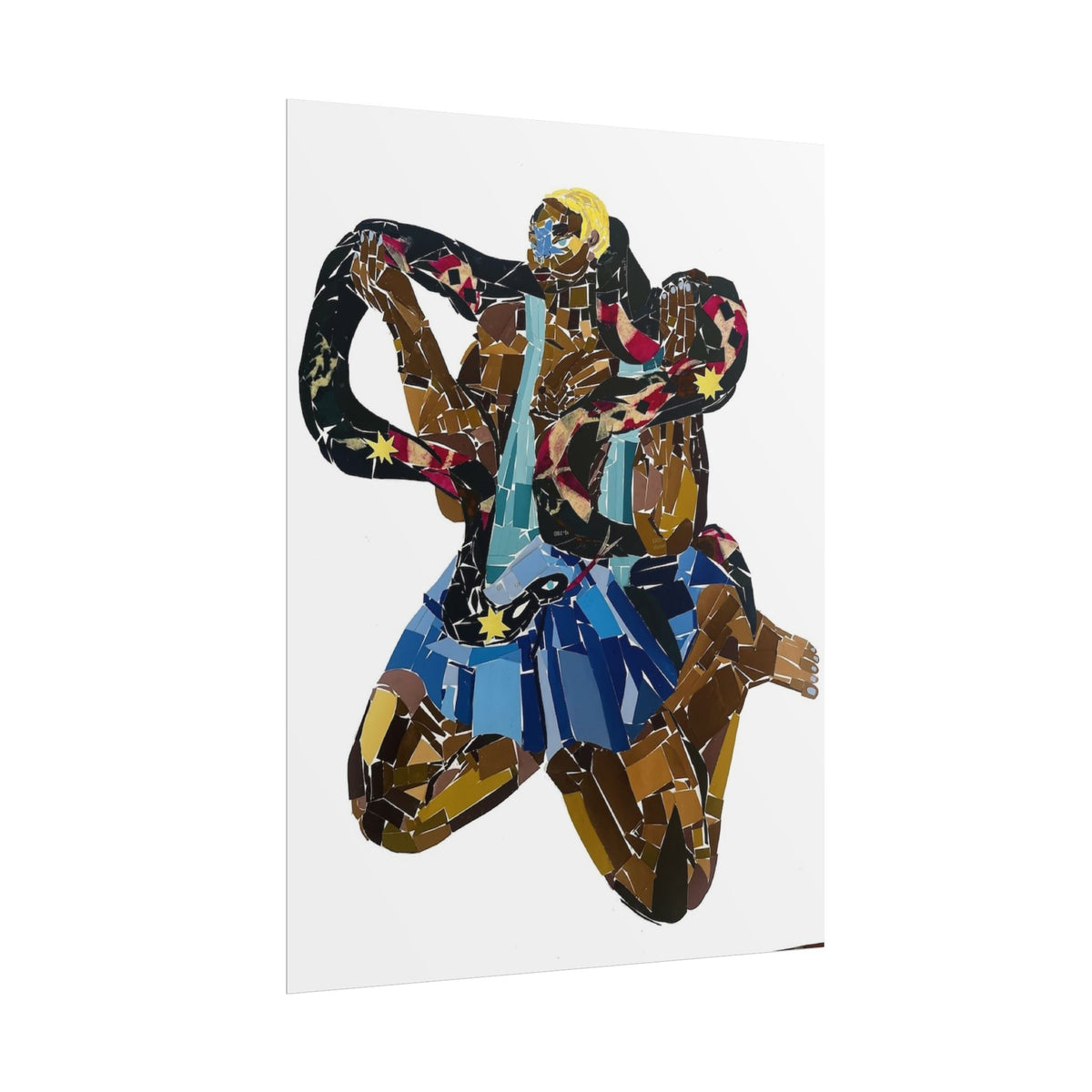 Affiche art mural « Danseuse en mosaïque »