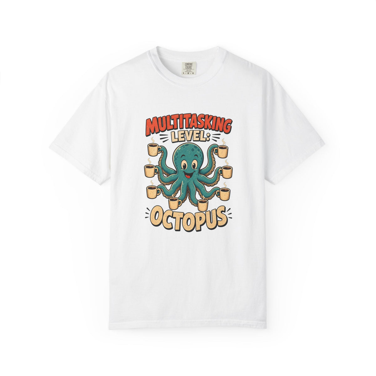 T-shirt rétro « Multitasking Octopus »