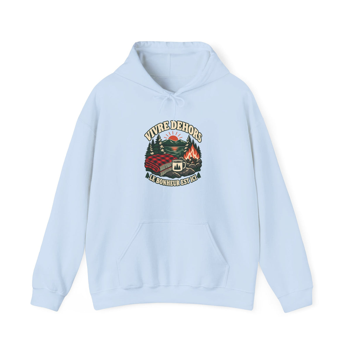 Hoodie plein air canadien « Vivre Dehors »