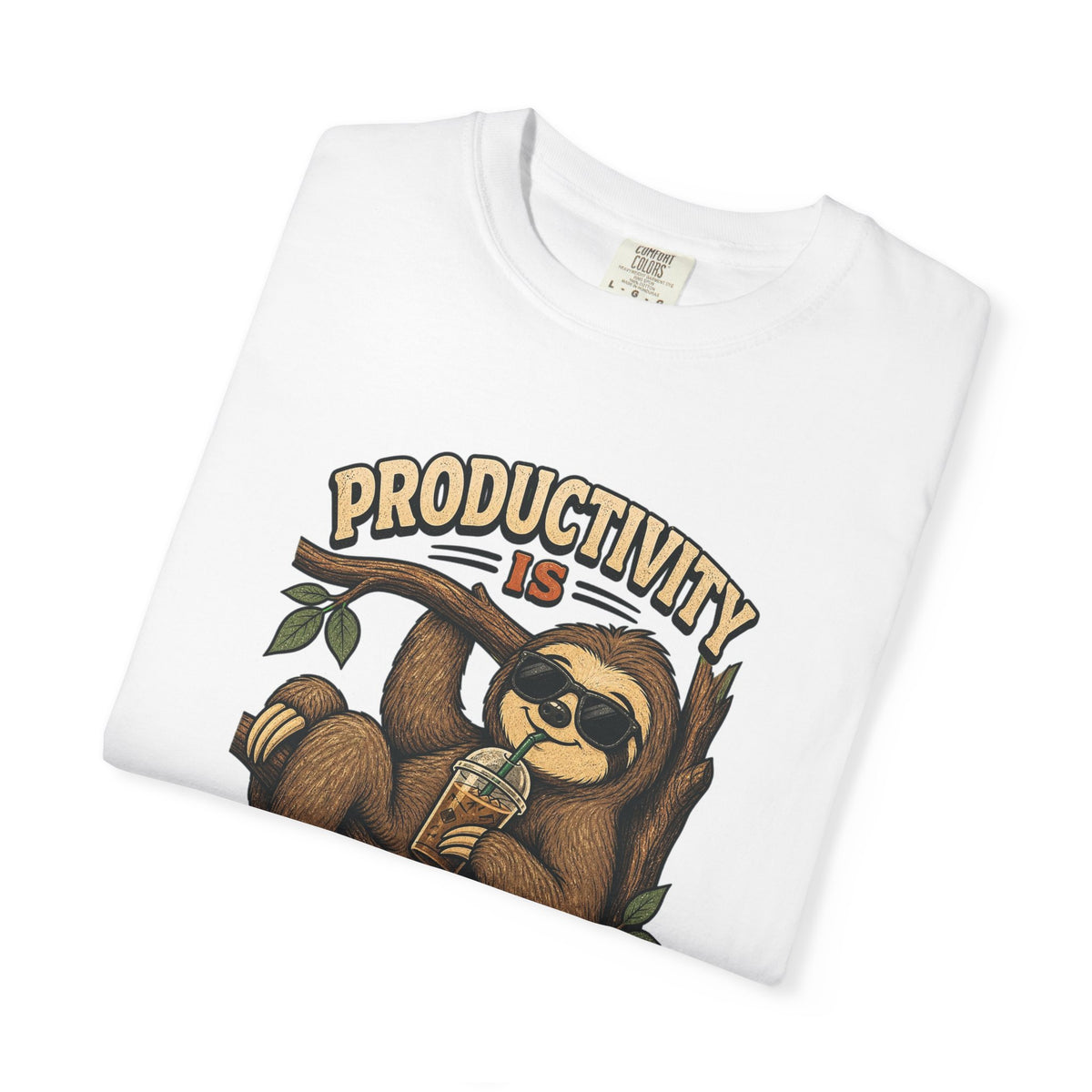 T-shirt rétro humour « Productivity Is Overrated »