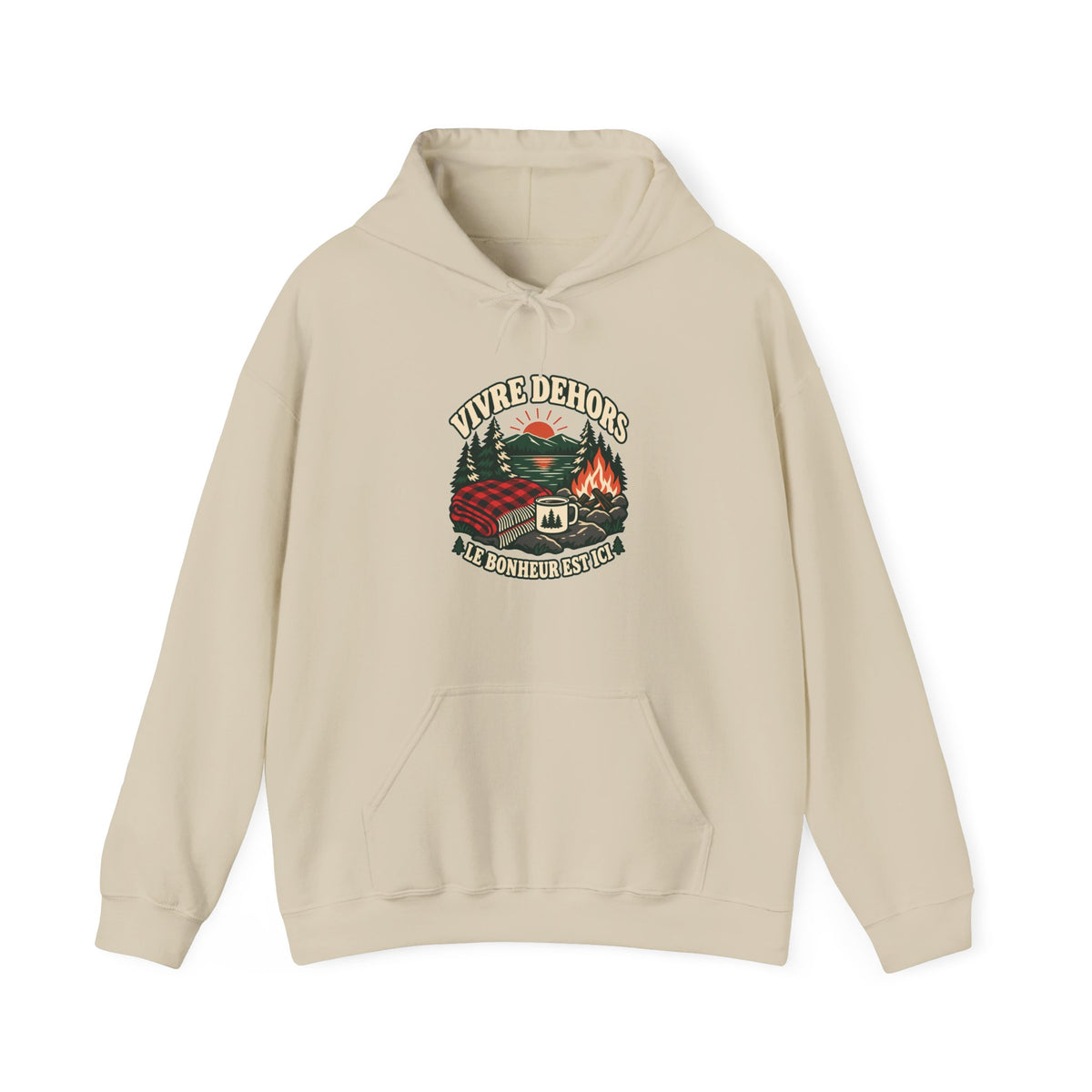 Hoodie plein air canadien « Vivre Dehors »