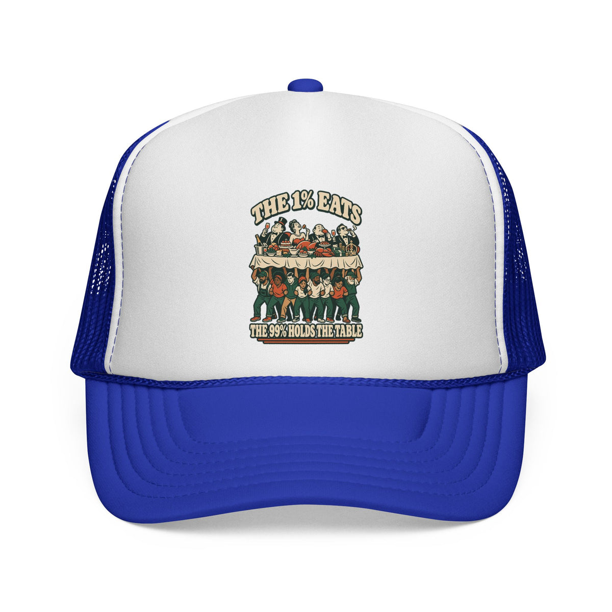 Casquette trucker message social « The 1% Eats »