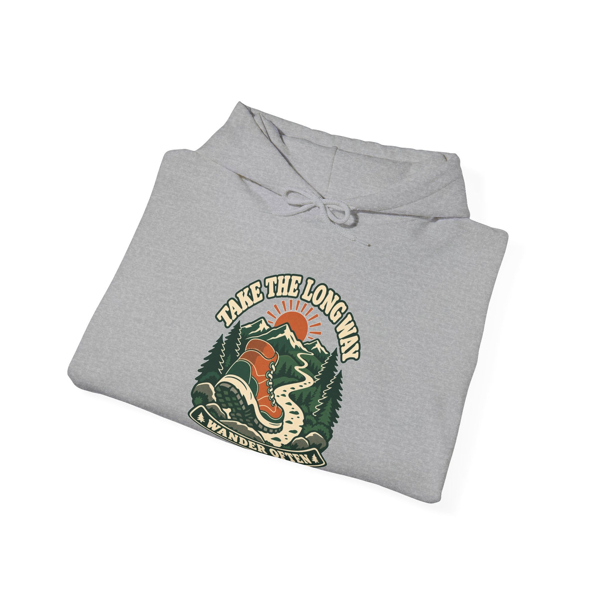 Hoodie plein air canadien « Take the Long Way »