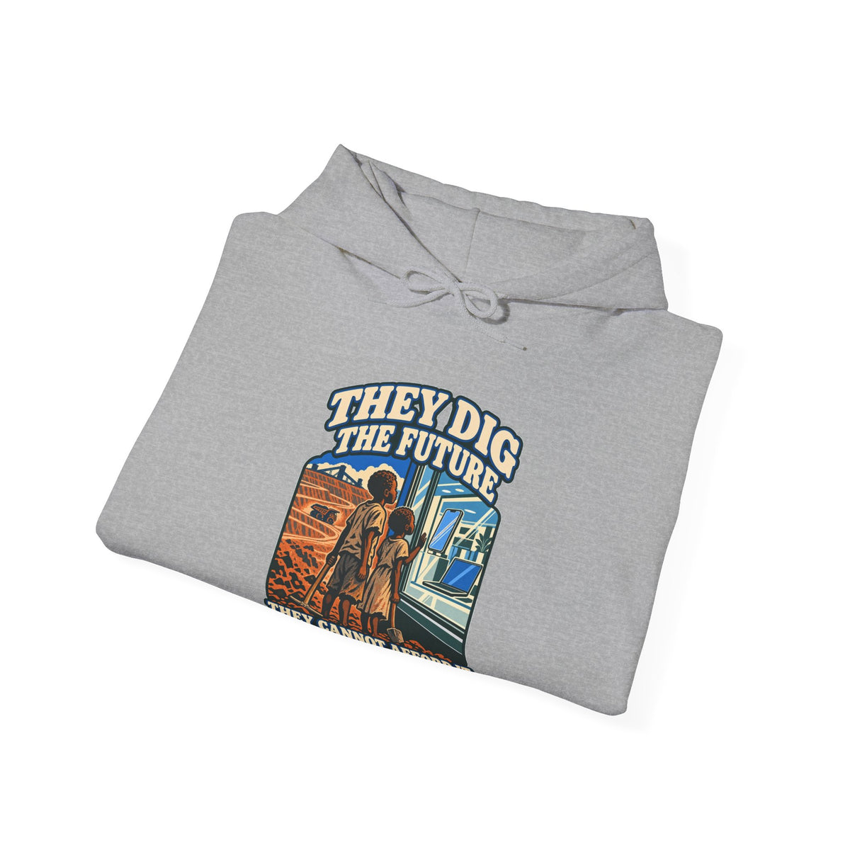 Hoodie message social « They Dig the Future »