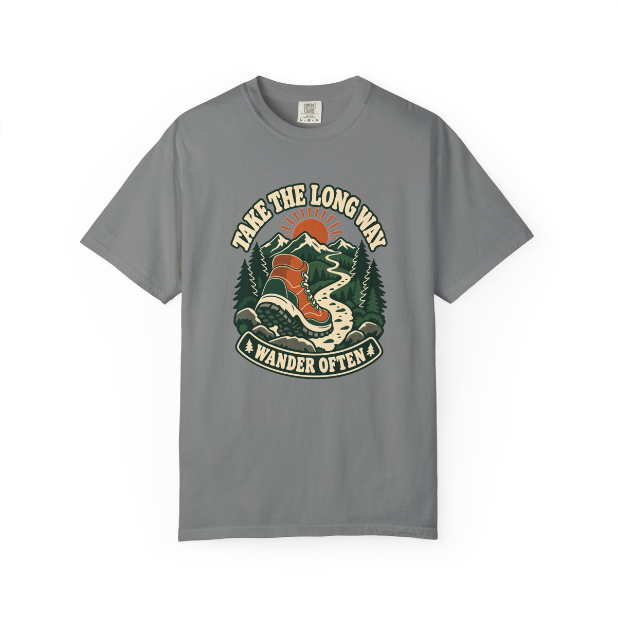 T-shirt plein air canadien « Take the Long Way »
