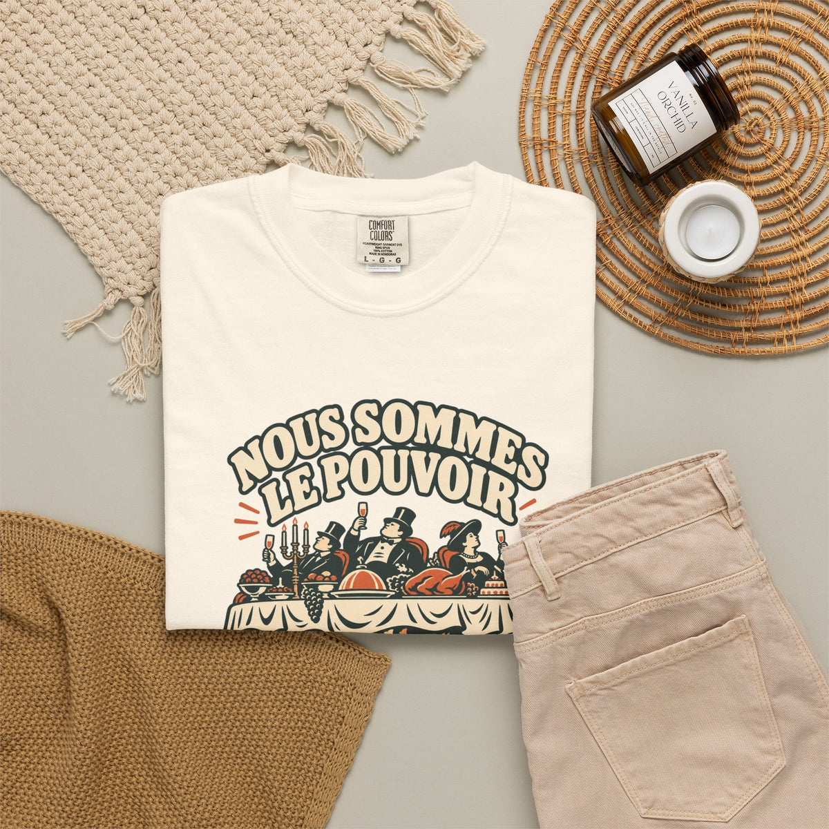 T-shirt message social « Nous sommes le pouvoir »