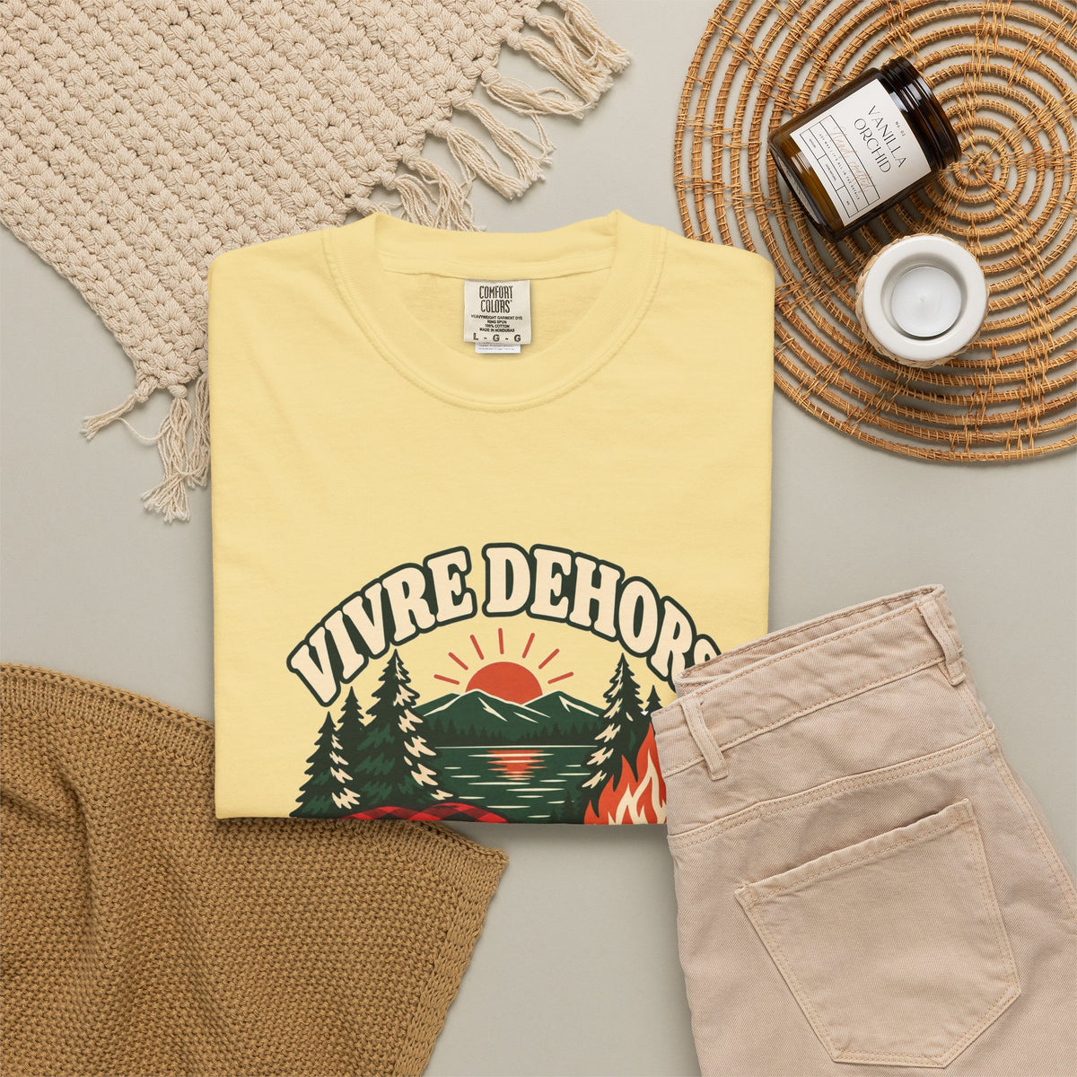T-shirt plein air canadien « Vivre Dehors »
