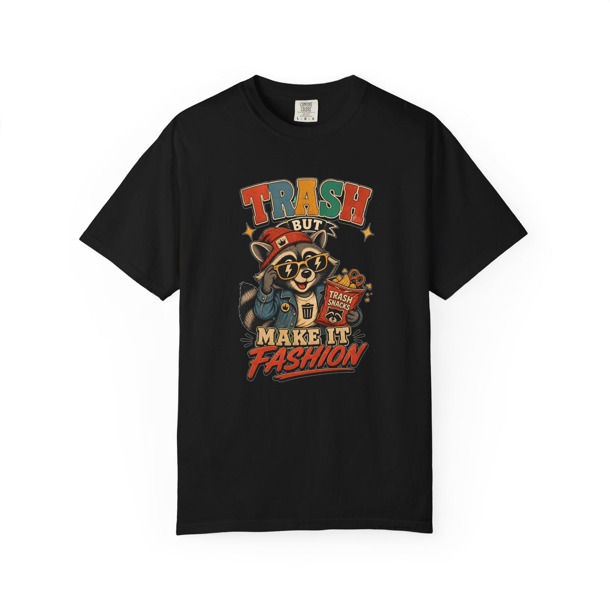 T-shirt rétro humour « Trash But Make It Fashion »